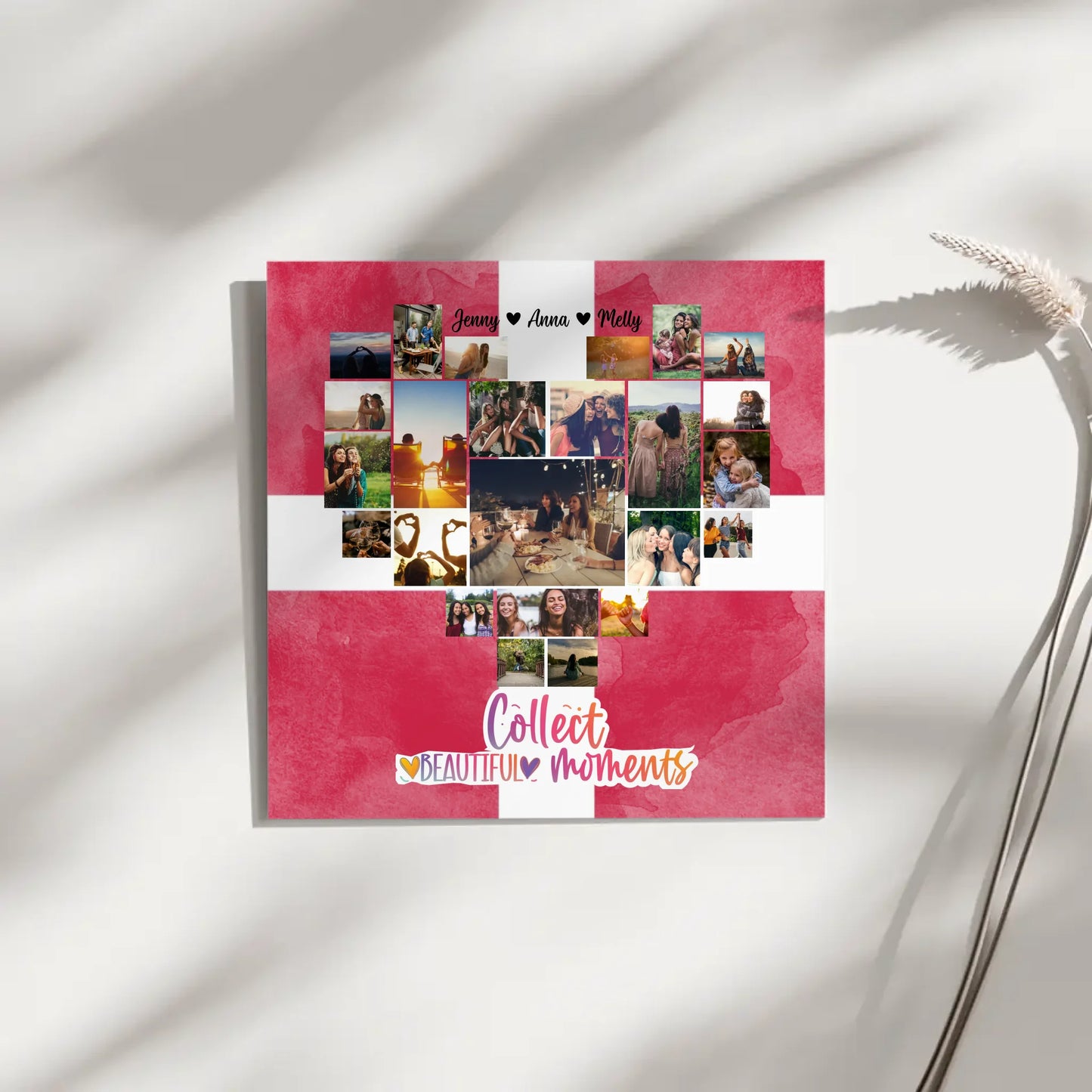 Leinwand Beste Freundin Fotocollage Dänemark personalisiert