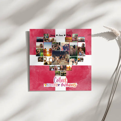 Leinwand Beste Freundin Fotocollage Dänemark personalisiert