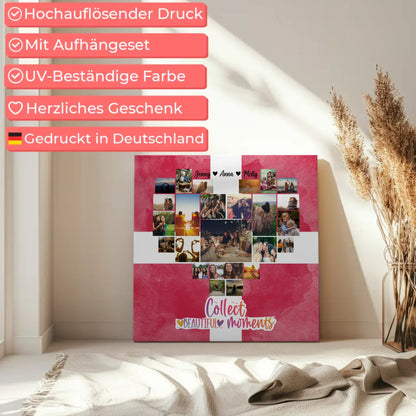 Leinwand Beste Freundin Fotocollage Dänemark personalisiert