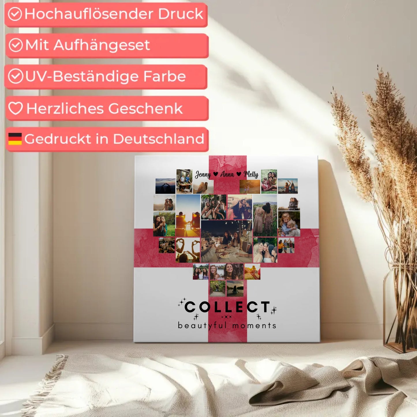 Leinwand mit Fotos von Urlaub Beste Freundin England gestalten