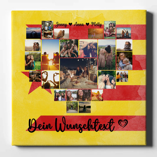 Personalisierte Fotoleinwand Fotocollage Beste Freundin Estelada