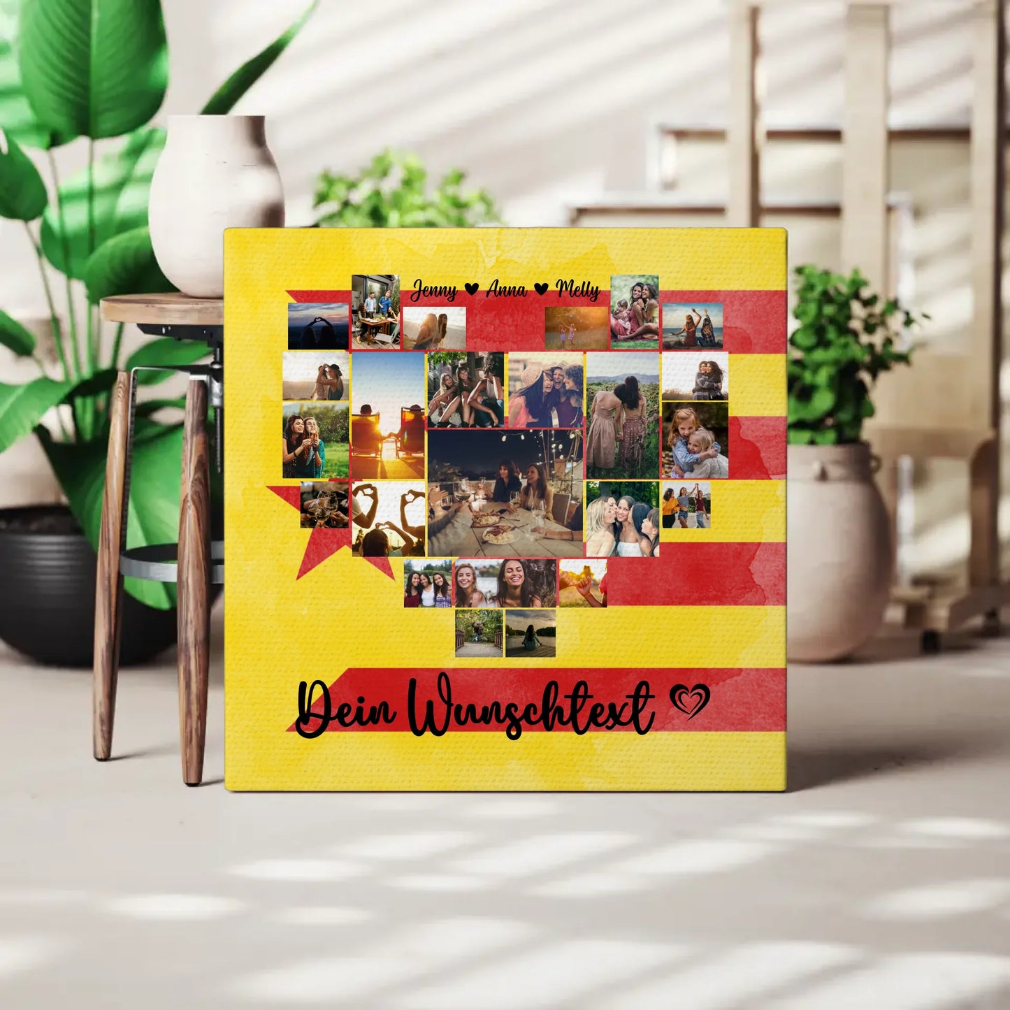 Personalisierte Fotoleinwand Fotocollage Beste Freundin Estelada