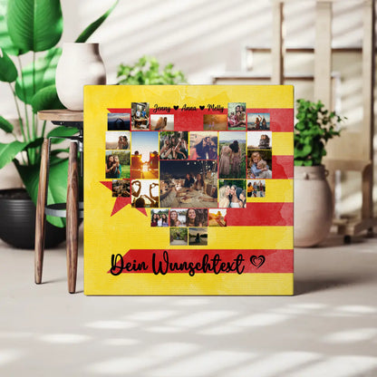 Personalisierte Fotoleinwand Fotocollage Beste Freundin Estelada