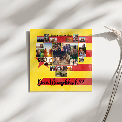 Personalisierte Fotoleinwand Fotocollage Beste Freundin Estelada