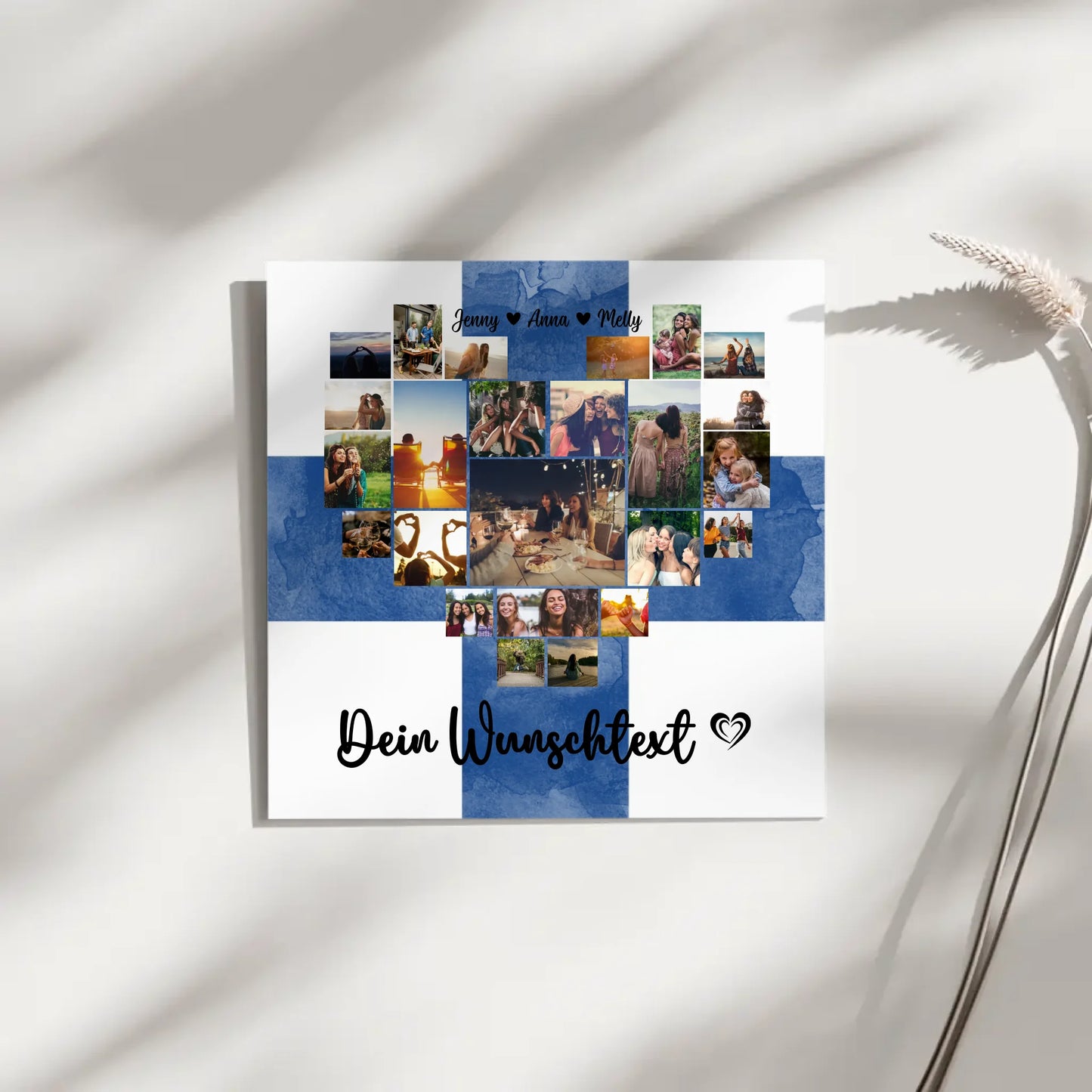 Fotoleinwand Fotocollage Beste Freundin aus Finnland gestalten