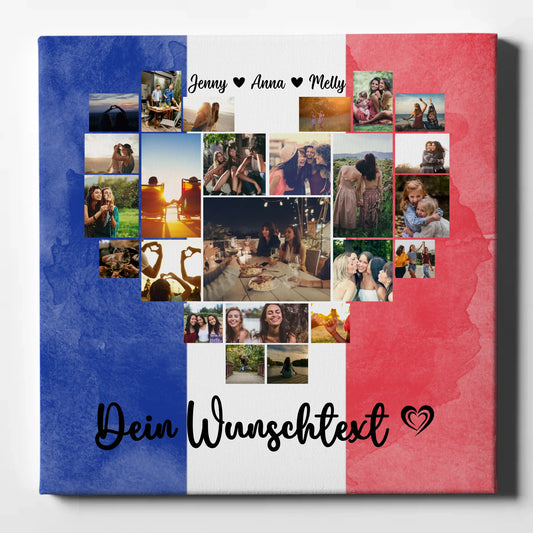 Fotoleinwand Urlaub Beste Freundin Frankreich personalisiert