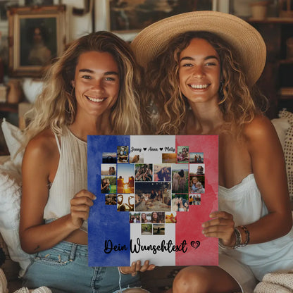 Fotoleinwand Urlaub Beste Freundin Frankreich personalisiert