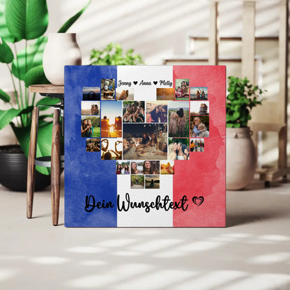 Fotoleinwand Urlaub Beste Freundin Frankreich personalisiert