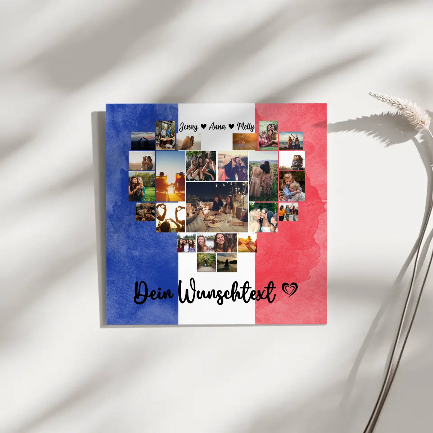 Fotoleinwand Urlaub Beste Freundin Frankreich personalisiert