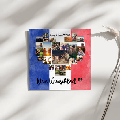 Fotoleinwand Urlaub Beste Freundin Frankreich personalisiert