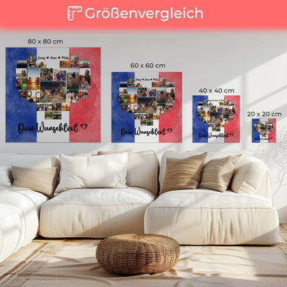 Fotoleinwand Urlaub Beste Freundin Frankreich personalisiert