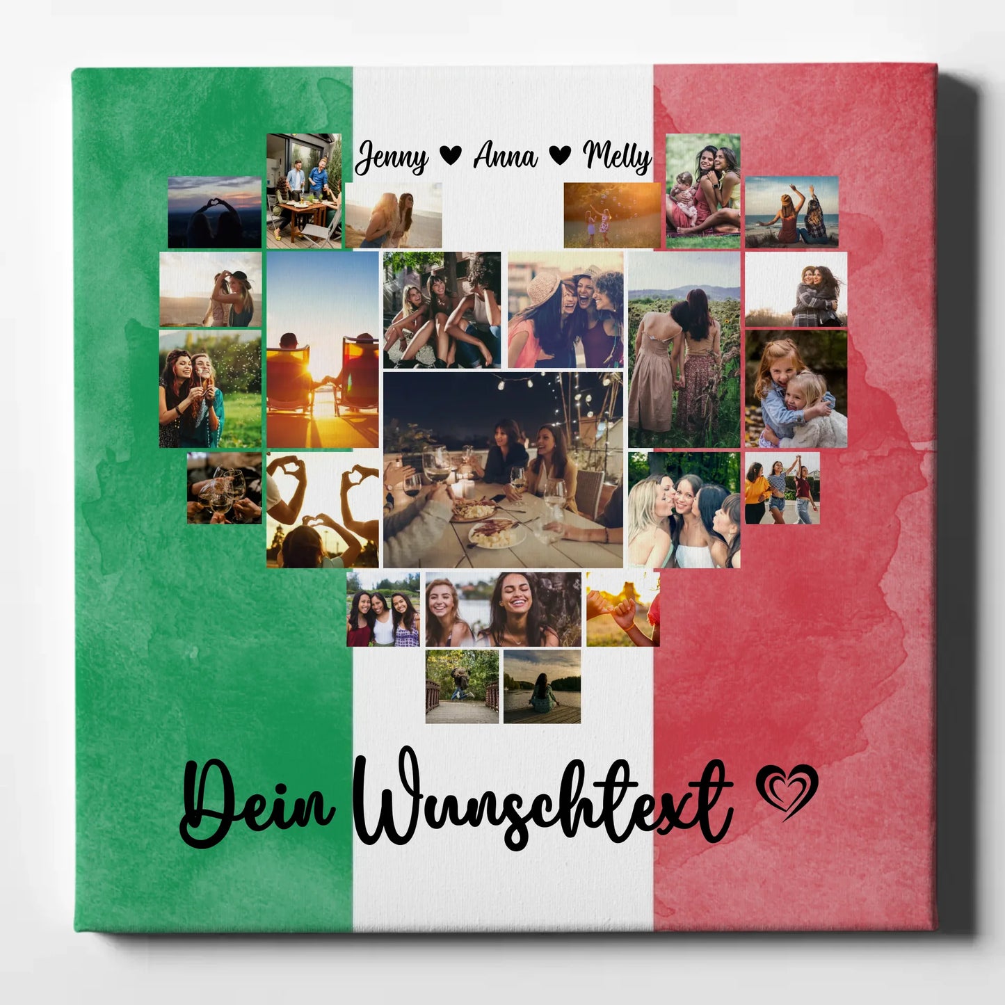 Personalisierte Leinwand Beste Freundin Urlaub Italien Geschenk