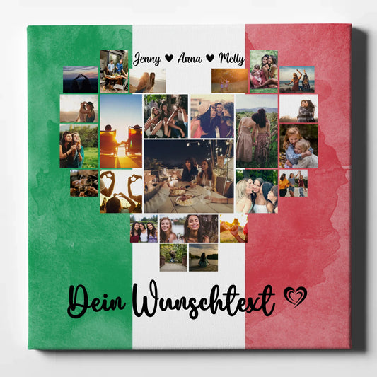 Personalisierte Leinwand Beste Freundin Urlaub Italien Geschenk