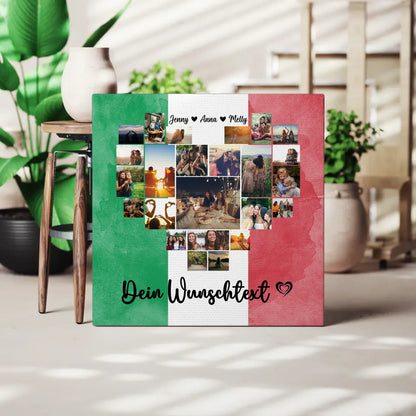 Personalisierte Leinwand Beste Freundin Urlaub Italien Geschenk