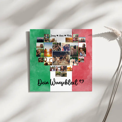 Personalisierte Leinwand Beste Freundin Urlaub Italien Geschenk