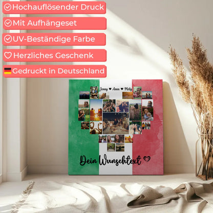 Personalisierte Leinwand Beste Freundin Urlaub Italien Geschenk