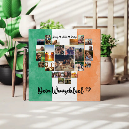 Leinwand Beste Freundin Fotocollage Irland personalisiert