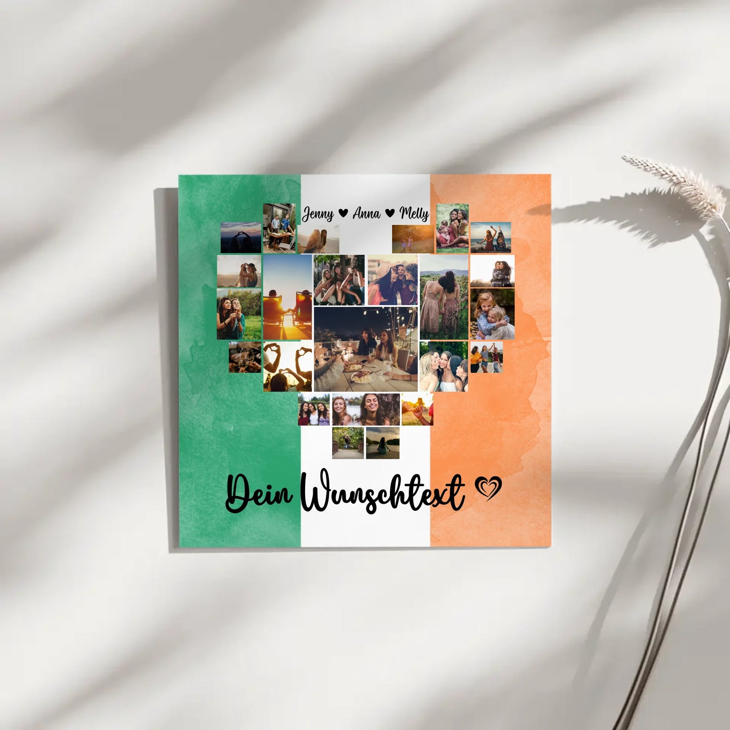 Leinwand Beste Freundin Fotocollage Irland personalisiert