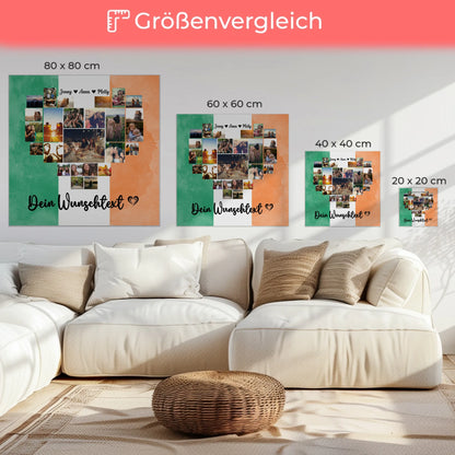 Leinwand Beste Freundin Fotocollage Irland personalisiert