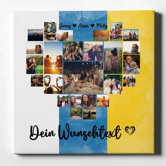 Leinwand mit Fotos Fotocollage Beste Freundin Kanaren Geschenk