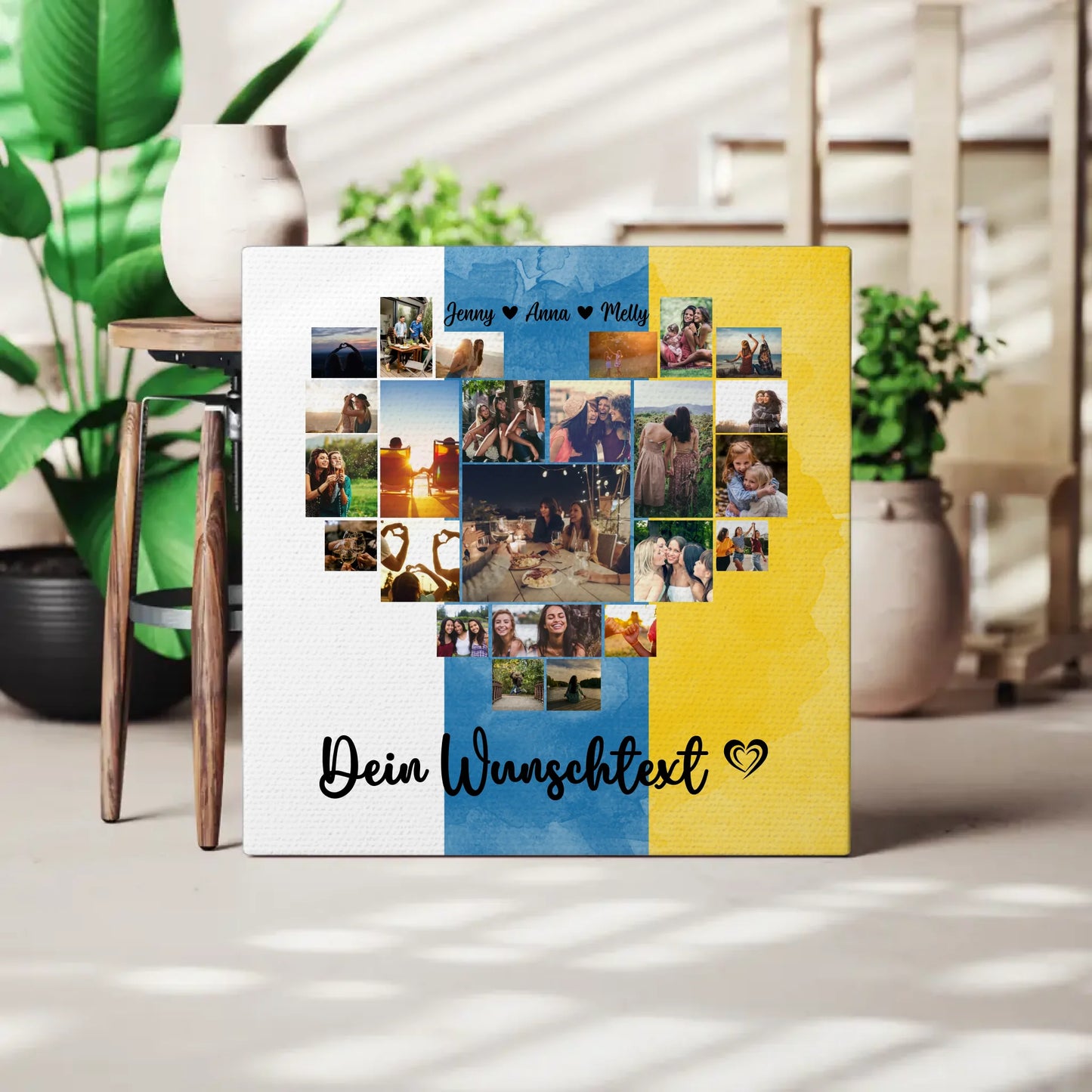 Leinwand mit Fotos Fotocollage Beste Freundin Kanaren Geschenk