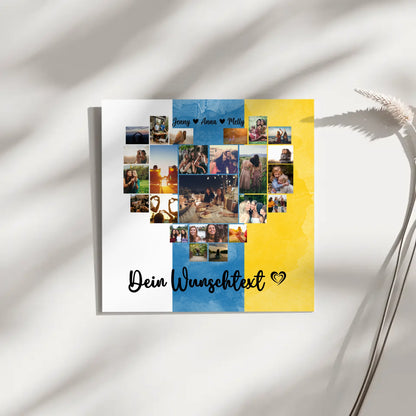 Leinwand mit Fotos Fotocollage Beste Freundin Kanaren Geschenk