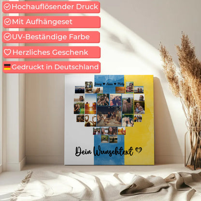 Leinwand mit Fotos Fotocollage Beste Freundin Kanaren Geschenk