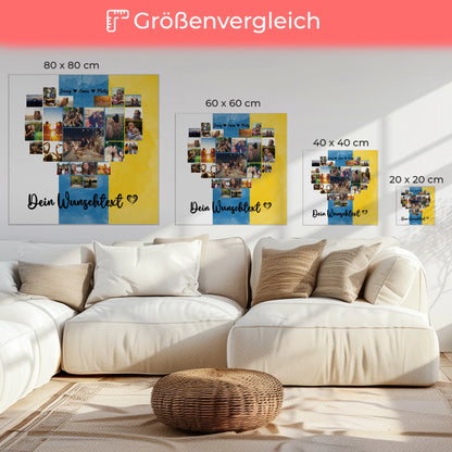 Leinwand mit Fotos Fotocollage Beste Freundin Kanaren Geschenk