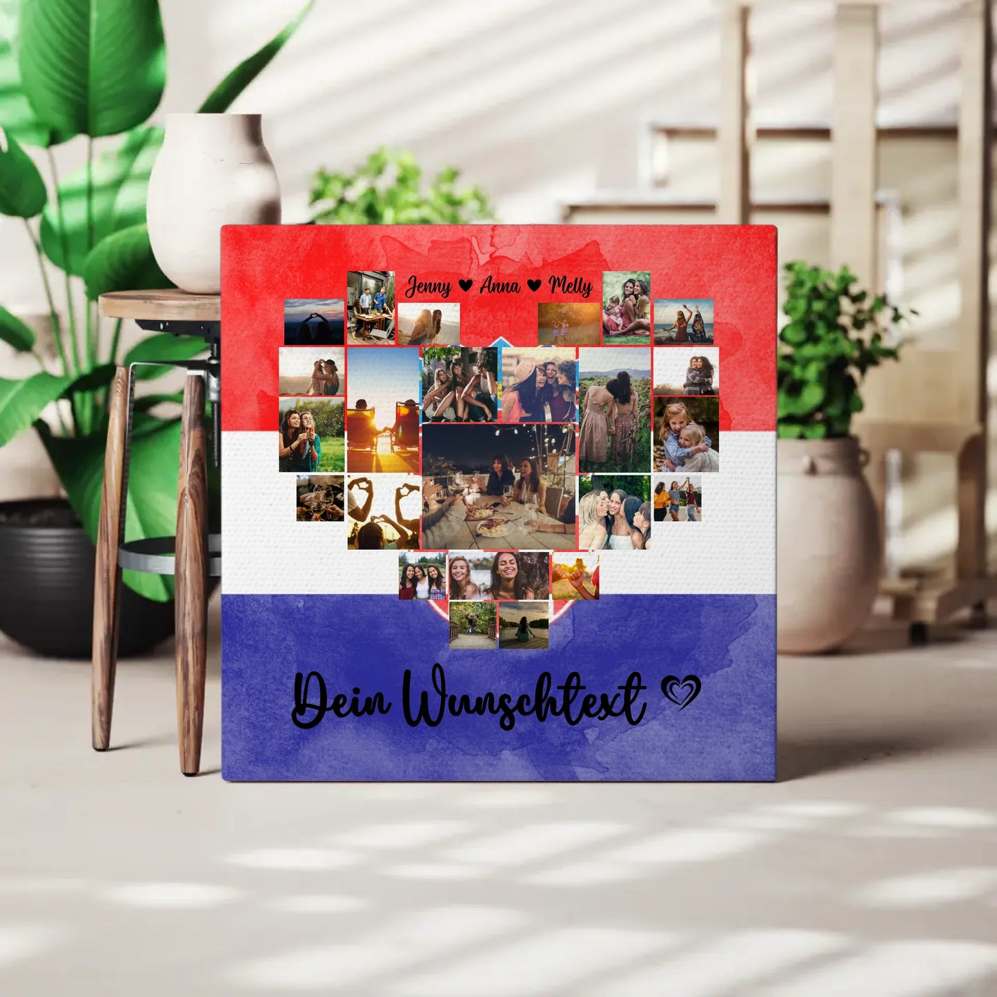 Personalisierte Fotoleinwand Urlaub Beste Freundin Kroatien