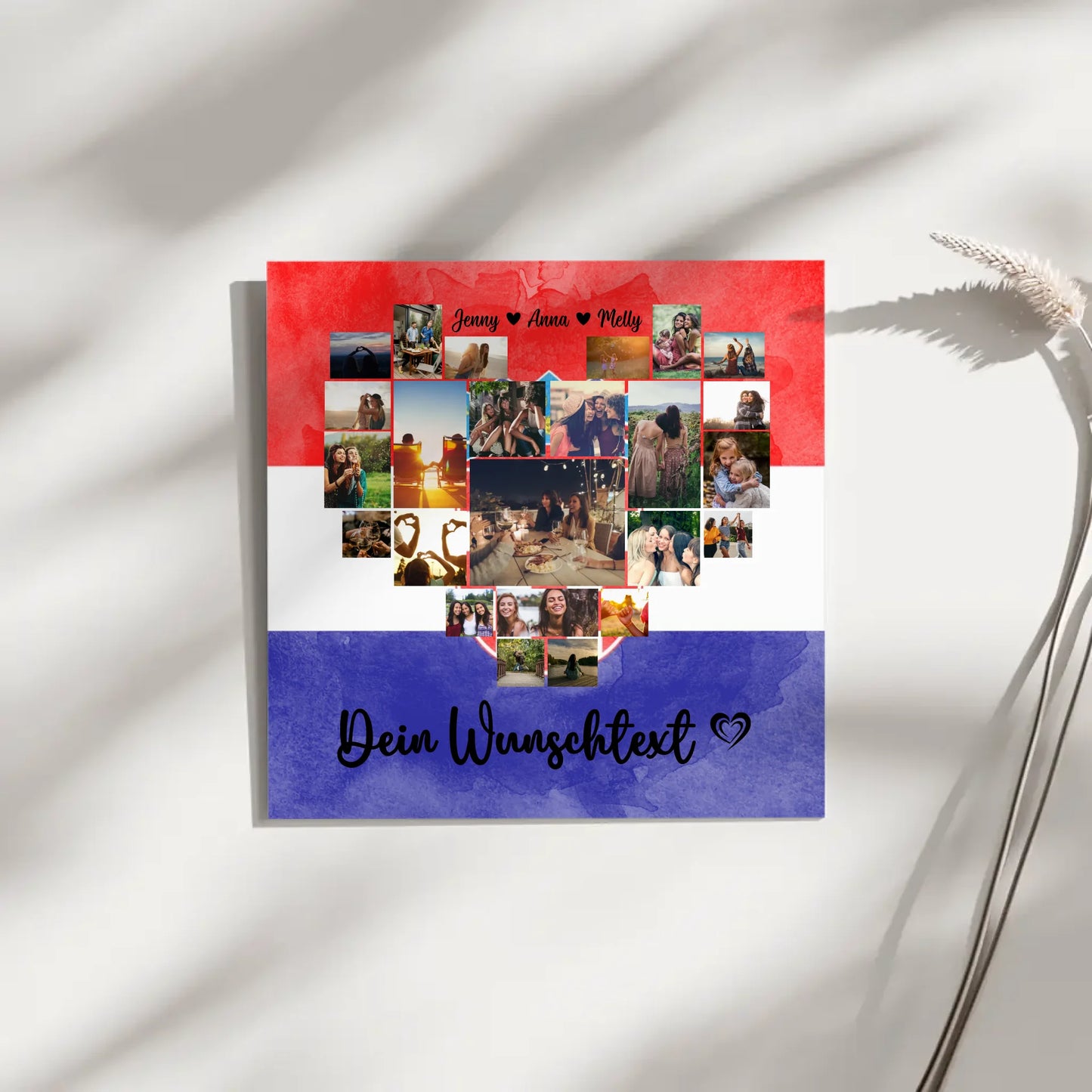 Personalisierte Fotoleinwand Urlaub Beste Freundin Kroatien