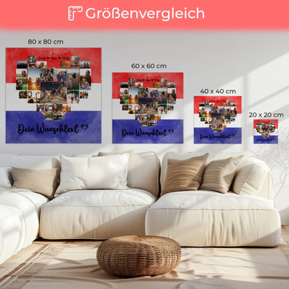 Personalisierte Fotoleinwand Urlaub Beste Freundin Kroatien