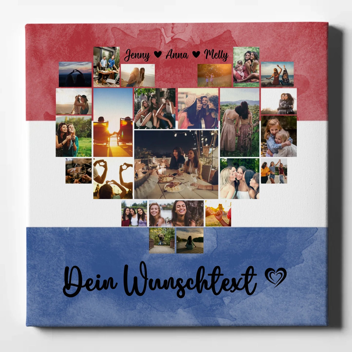 Paar Fotoleinwand Urlaub Erinnerung Niederlande personalisiert