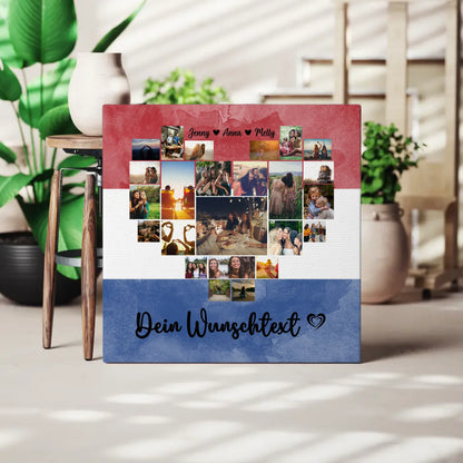 Paar Fotoleinwand Urlaub Erinnerung Niederlande personalisiert