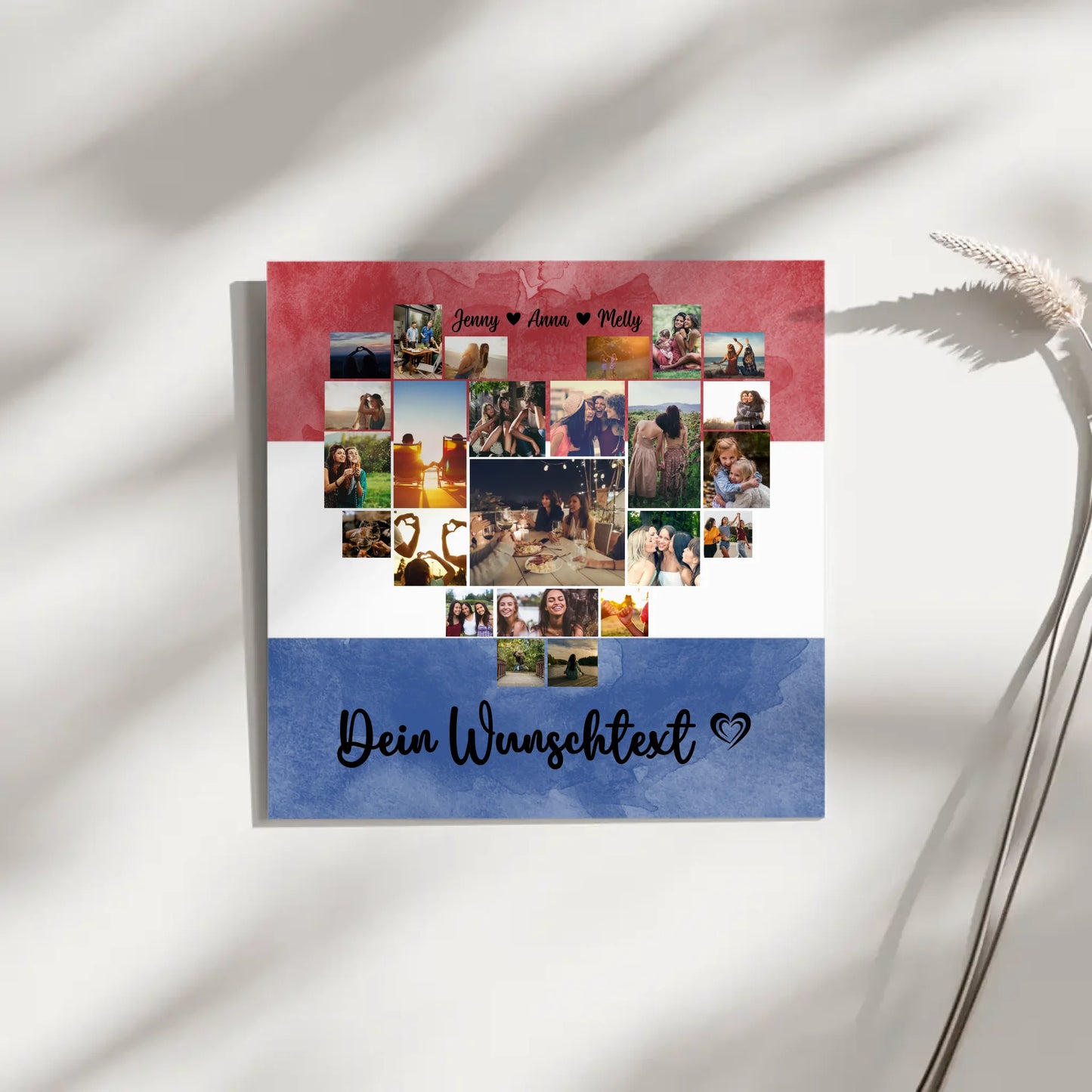 Paar Fotoleinwand Urlaub Erinnerung Niederlande personalisiert