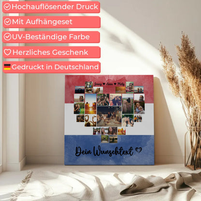 Paar Fotoleinwand Urlaub Erinnerung Niederlande personalisiert