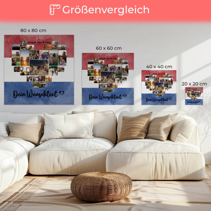 Paar Fotoleinwand Urlaub Erinnerung Niederlande personalisiert