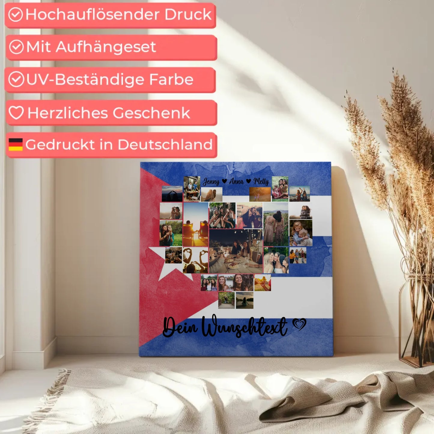 Leinwand Personalisiert Urlaub Erinnerung Kuba gestalten