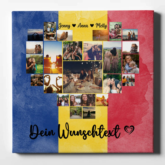 Personalisierte Fotoleinwand für Paare Urlaub Rumänien