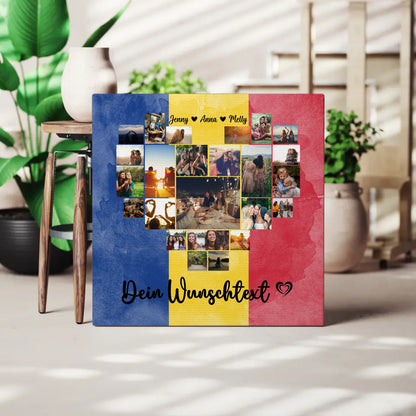 Personalisierte Fotoleinwand für Paare Urlaub Rumänien