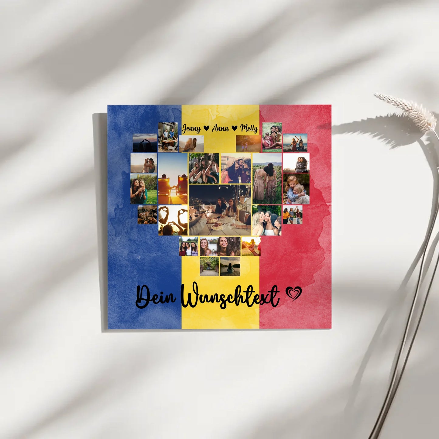 Personalisierte Fotoleinwand für Paare Urlaub Rumänien