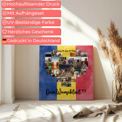 Personalisierte Fotoleinwand für Paare Urlaub Rumänien