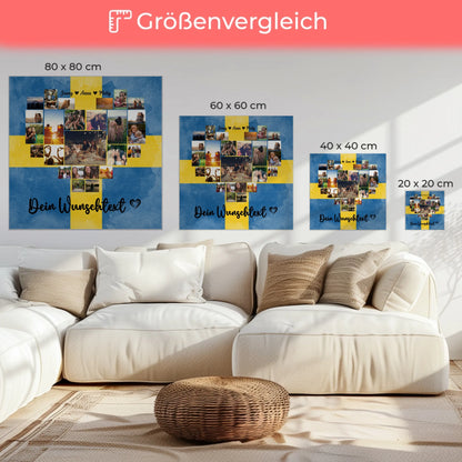 Paar Fotoleinwand Urlaub Erinnerung Schweden personalisiert