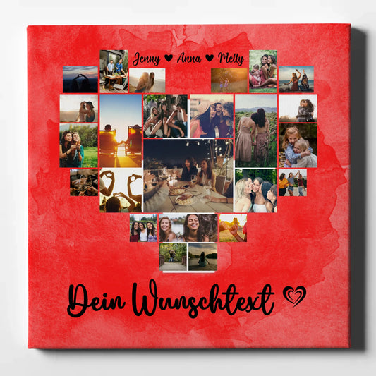 Leinwand Für Paare Urlaub Erinnerung Schweiz Personalisierbar