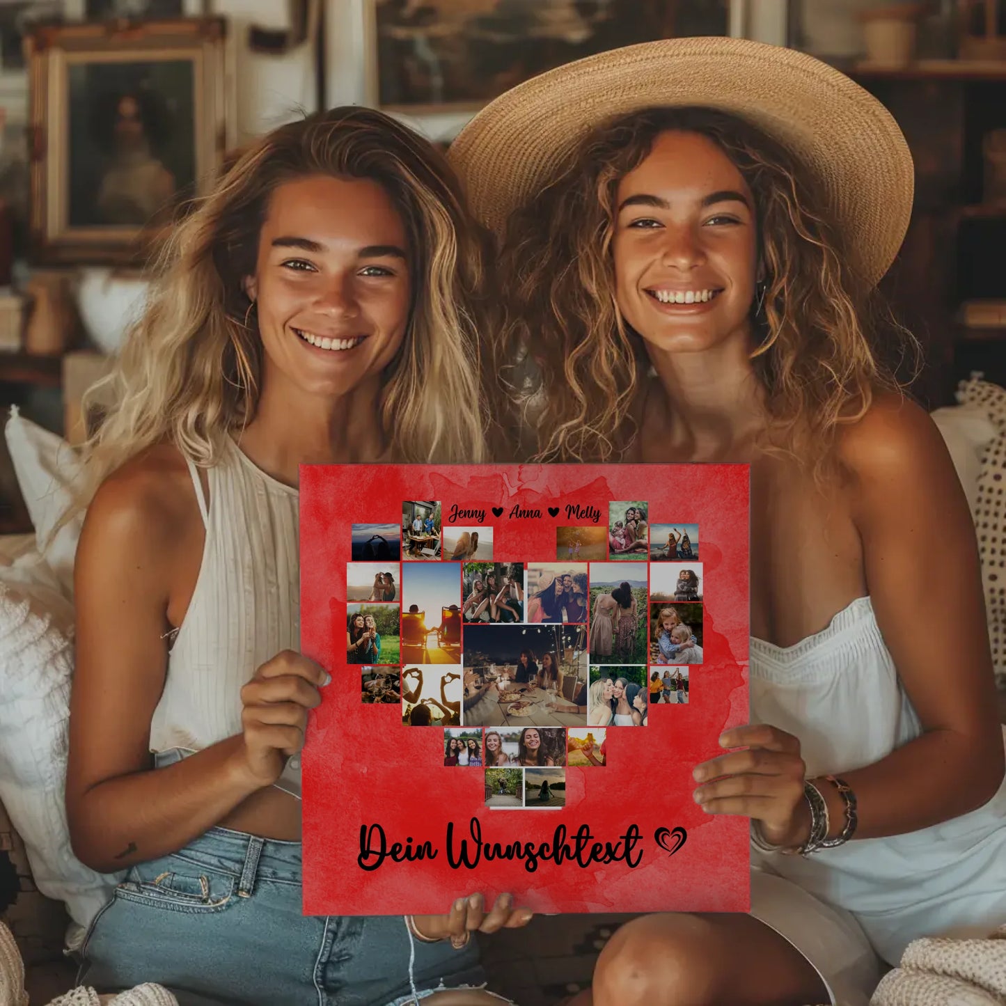 Leinwand Für Paare Urlaub Erinnerung Schweiz Personalisierbar