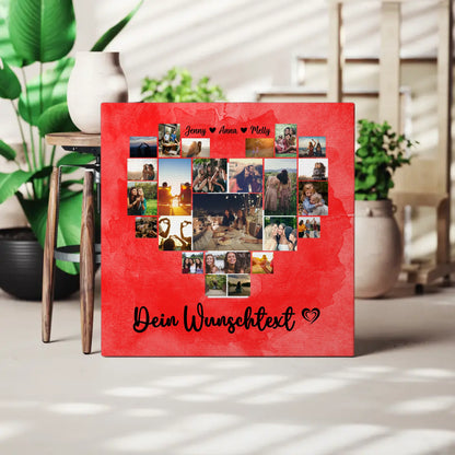 Leinwand Für Paare Urlaub Erinnerung Schweiz Personalisierbar