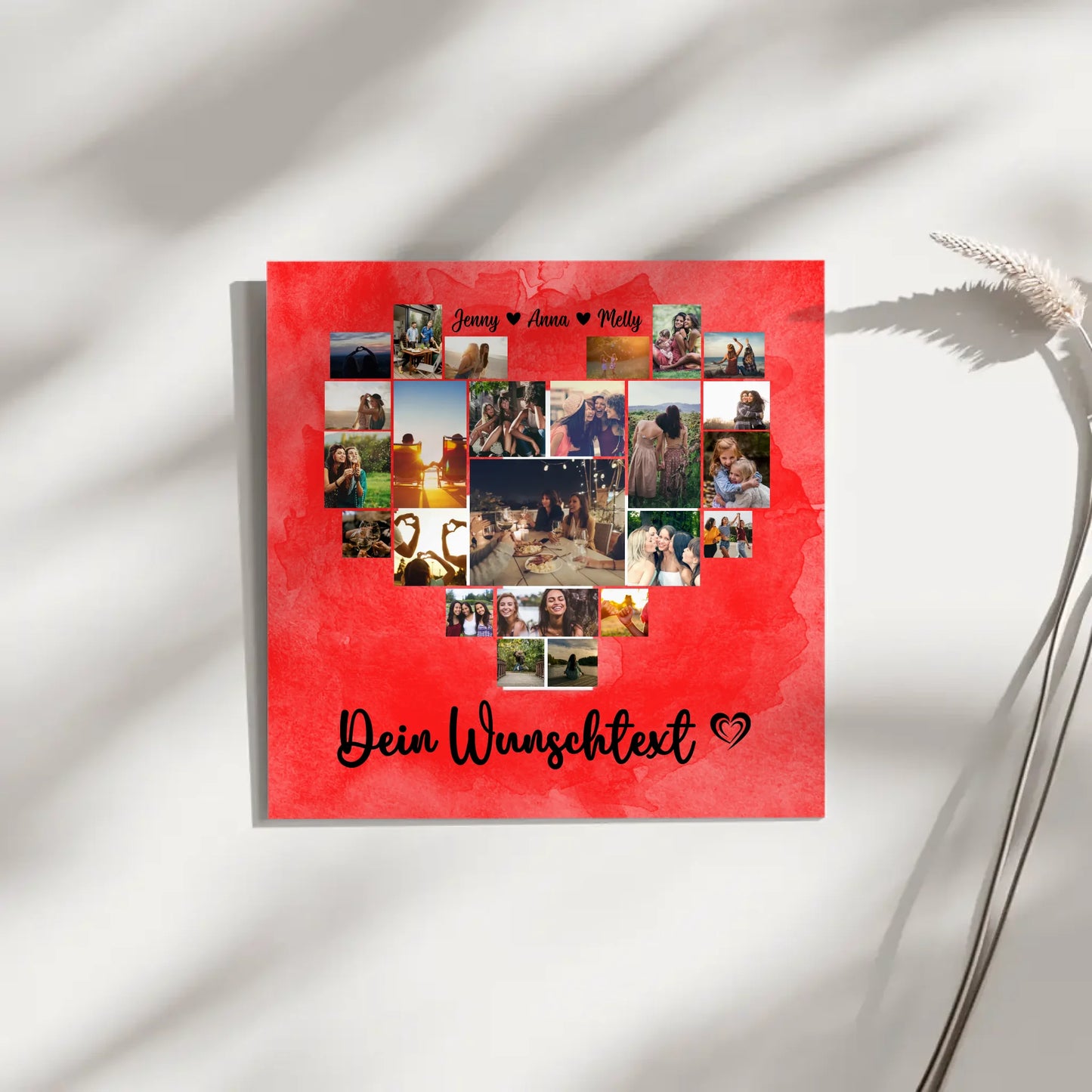 Leinwand Für Paare Urlaub Erinnerung Schweiz Personalisierbar