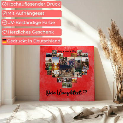 Leinwand Für Paare Urlaub Erinnerung Schweiz Personalisierbar