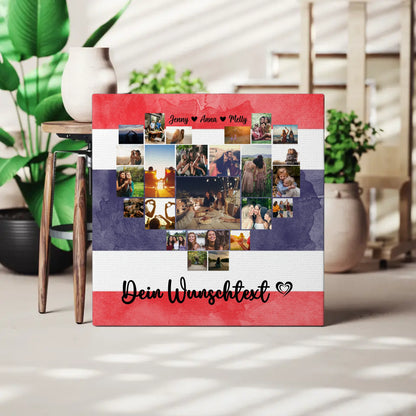 Leinwand Personalisiert Urlaub Erinnerung Thailand Kunstwerk