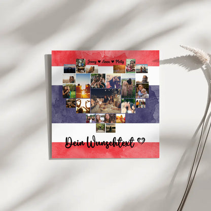 Leinwand Personalisiert Urlaub Erinnerung Thailand Kunstwerk