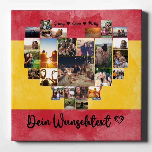 Personalisierte Fotoleinwand Paare Urlaub Spanien gestalten